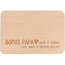 KAMEWI Grußkarte „BONUSPAPA Definition“ – Klappkarte DIN A6 Aus Kraftpapier, Perfekt Zum Danken An Vatertag Oder Geburtstag