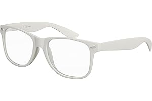 Okulary przeciwsoneczne Balinco Nerd z przezroczystymi soczewkami z matowej gumy Retro Vintage Unisex z zawiasem sprynowym