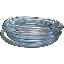 Vinyl Tubing 1u2019u2019 ID U00d7 1-1/4u2019u2019 OD 50 Ft Clear