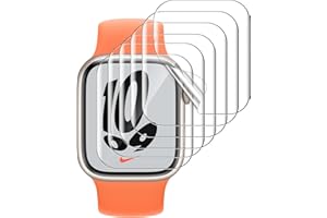 LK 6PCS Protection Ecran Compatible avec Apple Watch Series 9/8/7 41mm et Apple Watch Series SE 2/6/SE/5/4 40mm Film de Protection en TPU-Sans Bulles d'air et Ultra-HD