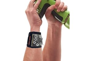 WLZP [2022 New] Bracelets magnétiques, Meilleurs Cadeaux pour Hommes,10 puissants aimants en néodyme pour Tenir Les Outils, idées Cadeaux pour Hommes,Petit ami, Femmes, Bricolage et Anniversaire