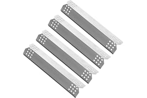 LOKHING 97371 (4-pak) Pogromca płomienia ze stali nierdzewnej, osłony termiczne, płyta grzewcza, namiot grzewczy, części zamienne do grilla Master, Nexgrill i innych modeli grilla gazowego