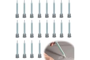 XCSJ 20Pcs Buses De Mélange Époxy Pour Pistolet à Colle Ab De 50 Ml - Rapport d'Application 1:1Tube De Mélange Ab Tube De Mélange Statique Pour Mélange d'Agitation Réorganisation d'Écoulement De Tuyau