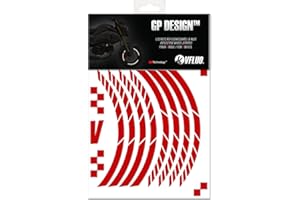 ‎VFLUO VFLUO - Kit Reflektierende Felgenrandaufkleber GP Motorroller, Aufkleber für 1 Rad 3M™-Technologie™, 360°-Kreis - Hohe Sichtbarkeit von der Seite – Diskret und Design – Einfache Installation
