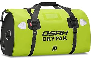 IRON JIA'S Motorbike 500D PVC Waterproof Reflective Tail Bag Motorcycle Saddle Luggage Outdoor Accessories Green 40L