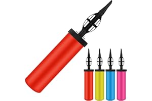 Vivantia 4 Pcs Balloon Pump, Manual Hand Pump, Hand Air Pumps, Manual Inflator for Balloons, Helium Pumps for Party Decoration Balloons Arch Kit Foil & Confetti Yoga Balls