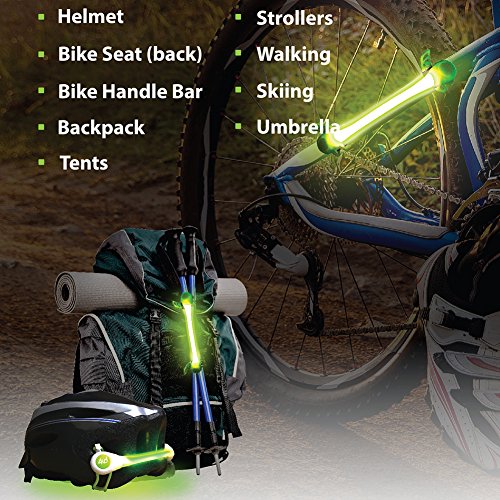 ACRATO LED Fahrradbeleuchtung Fahrrahdlampe Siliconleuchte 3 Licht Modi Wasserdicht, Befestigung an Rahmen Rad Backpack - 2