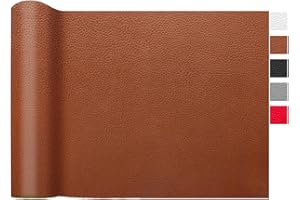 LOMUG Simili Cuir au Mètre 200 x 140cm Imperméabilisant Grainé - Imitation Cuir Texturé pour Réparation de Déchirures - Tissu d'Ameublement pour Canapé, Sièges de Voiture et Accessoires