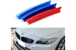 JKGROUP Clip -In Grill Inserts Grille Cover Stripes compatible with Z4 E89 2009-2017 9 Grilles Beams Bars M Power Sport Tech Performance Styling Tuning