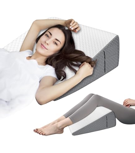 Cuscino A Cuneo In Memory Foam - Per Sollievo Schiena, Gambe, Post-Operatorio