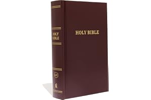 KJV, Pew Bible, Large Print, Hardcover, Burgundy, Red Letter, Comfort Print: Holy Bible, King James Version