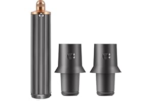 CHUANCHENG 2In1 Long Hair Curling Barrels 1.6 Inch/40mm for Dyson Airwrap Styler HS05/HS01 Attachment Parts + 2 Hair dryer curling iron adapter Accessories for Multiple Hair Styles