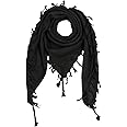 Freak Scene Kufiya - black - black - 40x40 inch - Shemagh - Arafat scarf Palestinian PLO Pali-scarf - 100% cotton