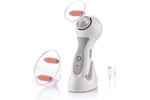 CELLUSTOP Masseur Anti Cellulite - Aspirateur Anti-Cellulite Infrarouge avec Ventouse pour Aspiration sous Vide - Appareil de Massage Contre la Cellulite - USB - Blanc