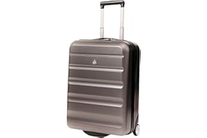 Aerolite Expandable 55x40x20cm to 55x40x23cm Ryanair Priority Wizz Air Priority & More Max Size Lightweight Hard Shell Carry On Hand Cabin Luggage Suitcase 55x40x20 55x40x23, 2-Wheels
