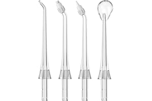 ‎EMMI-DENT emmi-dent Ersatzdüsen für Munddusche kabellos 4er Pack I Zwischenraumreiniger mit 360° Reinigung I 4 Water Flosser Düsen schaffen gezielte Zahnpflege