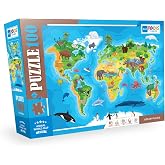 Blue Focus 100 PAR&Ccedil;A - ANIMAL WORLD MAP (HAYVAN D&Uuml;NYA HARİTASI)