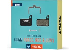 ALPHATRAIL Pastiglie freno per freni SRAM Red Apex Rival Force Rival Level Ultimate TLM I Resina ad alte prestazioni I Durevole e perfetta per bici corsa I 1 coppia di pastiglie freno a disco organiche