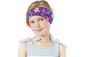MoKo Diadema de Natación Impermeable, Banda Cabeza Ajustable Antideslizante Protección Orejas Cabello Fijación de Tapones Patrón Animal Lindo para Piscina Lago Playa Niños Adultos