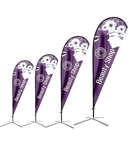 QSU Drapeau à plues personnalisé, drapeau personnalisé de 3,4 avec