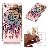 iphone 7 Case, iphone 7 Silicone TPU Transparent Cover, Cozy Hut iphone 7 Luxury Shining Bling Printing Drawing Design Scratch Resistant TPU Bumper Clear Flexible Silicone Back Soft Protective Case Cover for iphone 7 - Flower bells