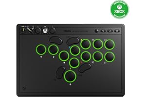 8Bitdo All-Button Arcade Controller for Xbox Series X|S, Xbox One & PC, 2.4G Wireless, Low-profile Mechanical Switches, Programmable Buttons, Hot-swappable PCB, RGB Lighting - Officially Licensed