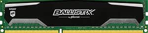 Ballistix BLS4G3D1609DS1S00CEU 4 GB DDR3 1600 MT/s (PC3-12800) CL9 1.5 V Sport UDIMM 240-Pin Memory
