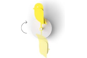 Birdie 2.0 - Design Monitor di CO₂ per interni – Misuratore della qualità dell'aria per casa e ufficio – Promuove il benessere mentale e fisico – Riduce i rischi per la salute (giallo, FullBirdie)