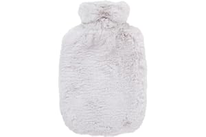 ‎FASHY Fashy Wärmflasche mit Bezug aus hochwertigem Fellimitat, 2,0L