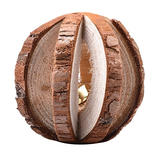 Lovely Wooden Chew Toys Watermelon Ball for Little Pets Cat Rabbits Hamster Rat Learning Play Toy by Awhao