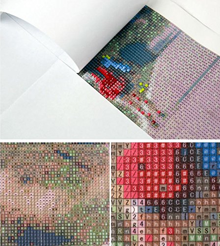 Set Diamond Painting Religion Handarbeit Perlen Strass Rose Blume 30×30 - 3