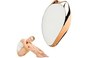 HCOVIV Gomme Epilatoire,Gomme Depilatoire,Pierre Epilation,Disque Epilatoire Femme,Gomme a Epiler,Physique Indolore pour galet epilatoire，Outil D'épilation Portable Nano Cristal Hair Eraser(Or)