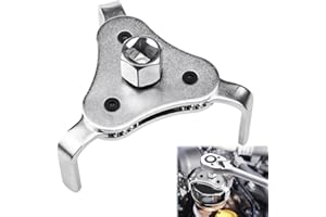 XZMCAT Llave de Filtro de Aceite, 3 Mordazas Araña de Filtro de Aceite, Extractor Herramienta, Filtro de Aceite Llave, para Motocicletas, Coches, Camiones, Caravanas, etc, 55mm-108mm