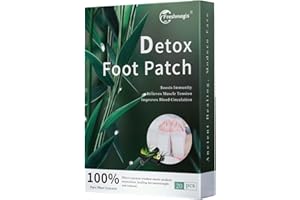 Freshmagis 20PCS Entgiftungspflaster Füße, Detox Pflaster, Detox Fußpflaster zur Entgiftung für besseren Schlaf, rein natürliche fusspflaster zum entgiften, Deep Cleansing Foot Pads, Detox Patches