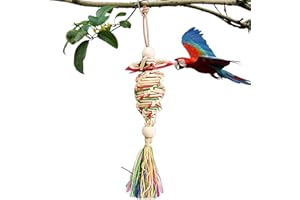 Jouets pour oiseaux pour perroquets | Perchoir à mâcher pour perruche, perche pour perruche, conure, perroquet, calopsitte Anulely