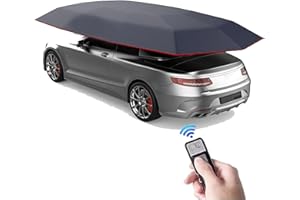 LSHFYV Abri d'auto Mobile de Tente de Voiture Universelle, Couverture Automatique extérieure Automatique imperméable de Pare-Soleil de Voiture Tente de Parapluie Protection Anti-UV,Navyblue-4.5x2.3m