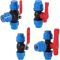 VAYALT Distributore acqua rubinetto, distributore acqua 3/4 pollici in ottone, tubo da giardino con adattatore da 3/4, valvola a sfera per regolare e