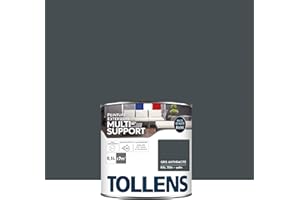 Tollens Peinture extérieure multisupport - Ultra résistante Haute qualité - Satin - Gris Anthracite - 0,5L = 7m2