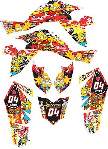 ltr450 simpsons Customised Quad Graphics Decal Sticker Kit