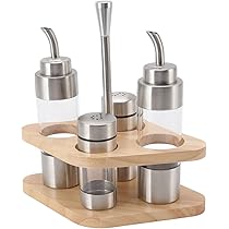 Set Olio Aceto Sale Pepe Con Portatovaglioli - 18.5x15.5cm, Colori Assortiti, Made In Italy - Foto 12