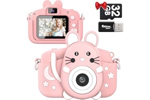 Gofunly Macchina fotografica per bambini, 2.0 pollici fotocamera digitale per bambini con schermo 20 MP 1080P HD & scheda SD 32 GB per 3-12 Anni Ragazze e Ragazzi Regalo Bambino di Natale Capodanno