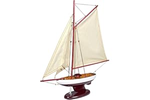 Navyline Modellino da barca in legno con supporto - Chaloupe