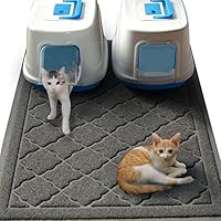 Große Katzenklomatte (119 x 91 cm): Extra große Matte mit Streukontrolle für Katzen, die das Streu aus dem Klo tragen (Patent angemeldet). Schonend für die Pfoten.