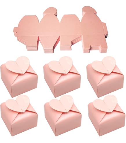 Scatole A Forma Di Rosa KPOSIYA Confezione Da 100 Scatole Per Caramelle Con Rose Tagliate Al Laser Scatole Per Bomboniere 25x 25x 31 Scatole Regalo Per Addio Al Nu~p110939725 Scatole Oro Metallizzato