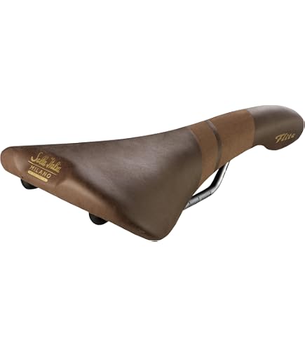 Selle Italia Flite 1990 - Cuir, Rail Titane, Noir - 146x280 Mm - Neuf Sous Emballage