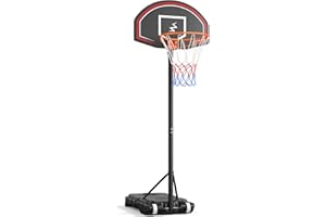 ‎YOLEO YOLEO Basketballkorb Outdoor für Kinder, 110–210cm Höhenverstellbar, Transportable Basketballständer mit Rollen, Tragbar Kinder Basketballkorb