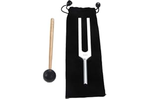 DRELD Diapason a 440 Hz, diapason A440Hz con custodia in silicone per accordatore per violino, chitarra, riparazione del DNA, terapia del suono, perfetta guarigione, equilibrio, guaritori, vibrazioni