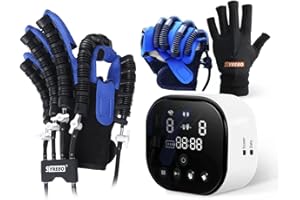 syrebo Hand Rehabilitation Robot Gloves, C10 Model Self Training Finger Rehabilitation Device, Functional Hand Stroke Recovery Equipment for Hand Dysfunction Patients, Stroke Hemiplegia Trainer