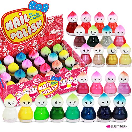 Set di 24 Smalti Per Unghie 24 Colori Diversi Forma di Bambola 5 ml (Set B)
