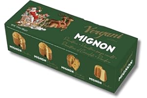 Vergani - 4 mini panettones italiens dans un coffret cadeau à offrir à Noël - Panettone traditionnel, Panettone nature, Panettone chocolat, Pandoro - Idée cadeau de Noël